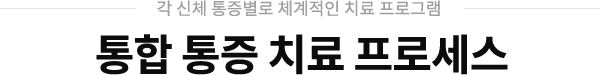 통합통증 치료 프로세스