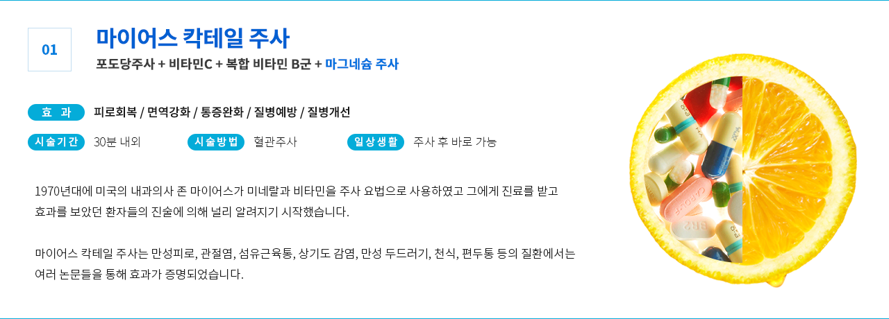 마이어스 칵테일 주사